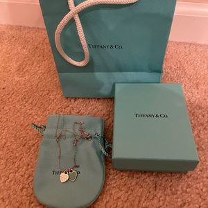 Tiffany and Co double heart pendant